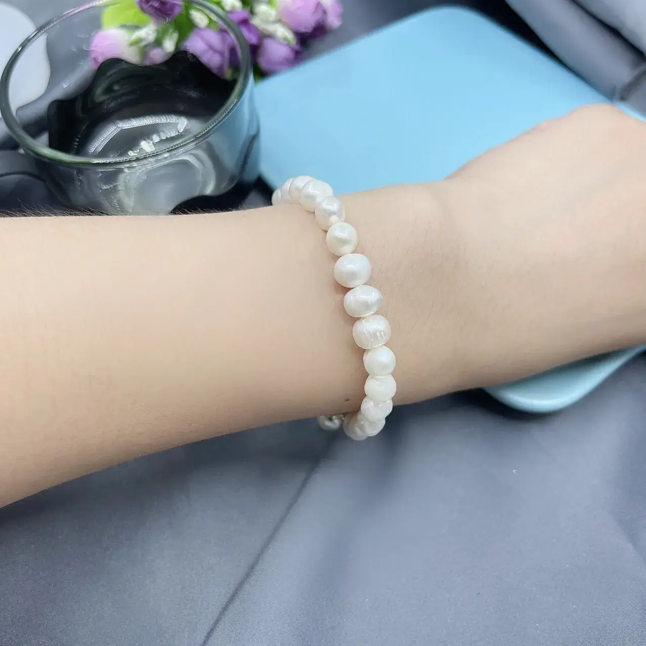 Pearl Pearl Bracelet Vintage Elegant Collar Chain - Image 10