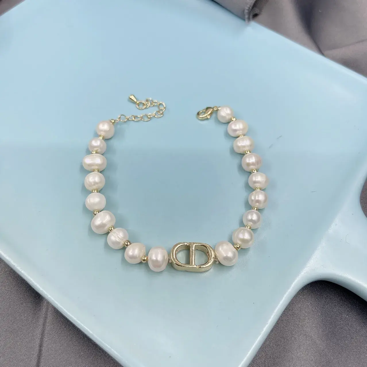 Pearl Pearl Bracelet Vintage Elegant Collar Chain - Image 4