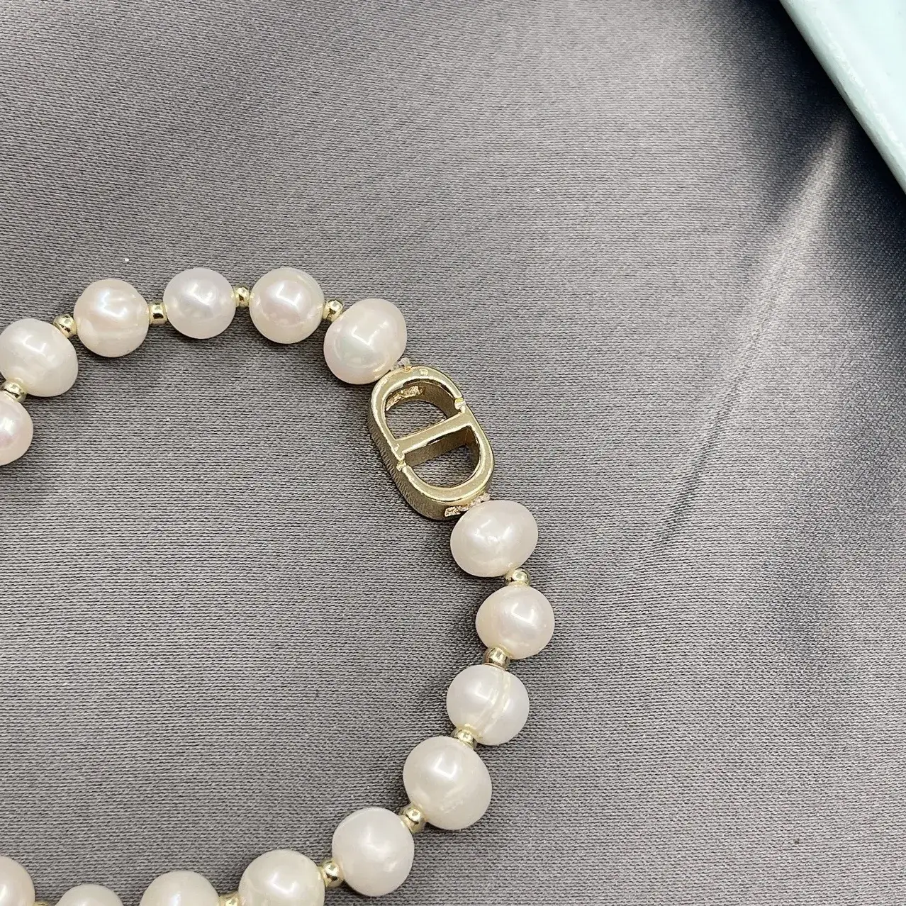 Pearl Pearl Bracelet Vintage Elegant Collar Chain - Image 9