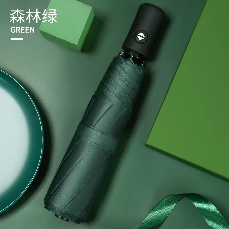 8 Bone Forward Automatic Umbrella Black Green