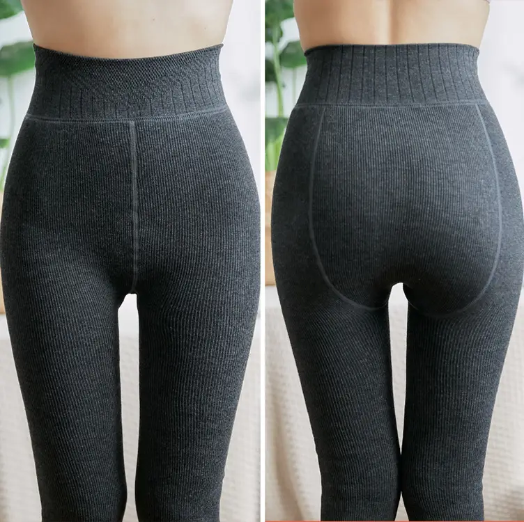 2023 Winter Fleece Leggings Women's Warm One-piece - Image 17