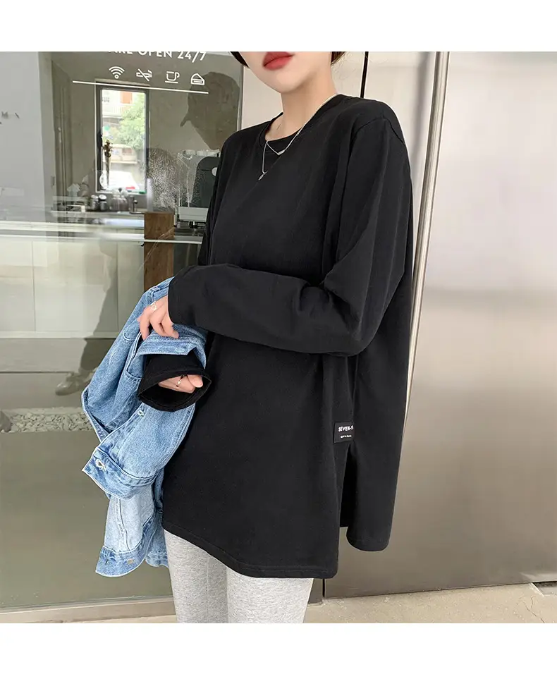 White Long Sleeve T-Shirt for Women Autumn Winter 2025 — feature 13