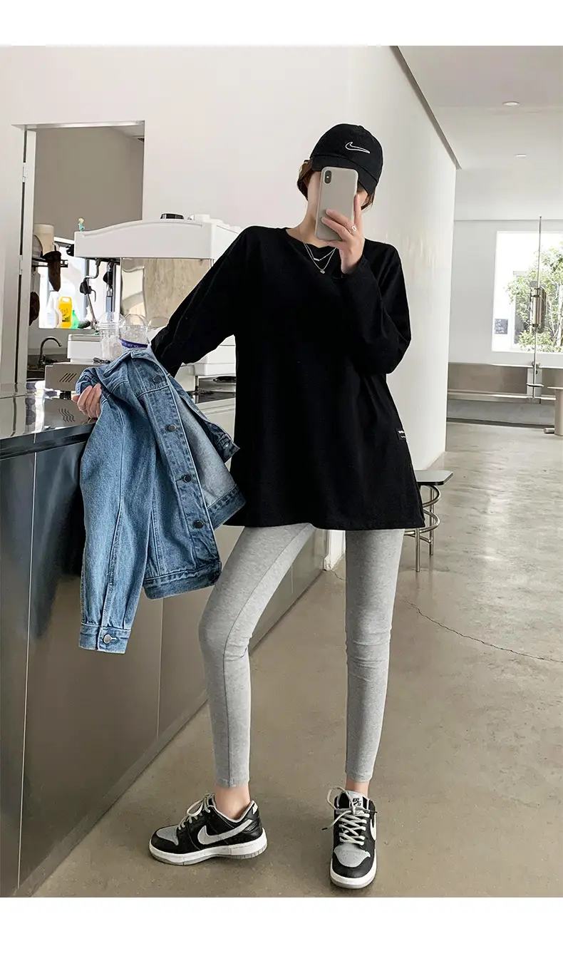 White Long Sleeve T-Shirt for Women Autumn Winter 2025 — feature 14