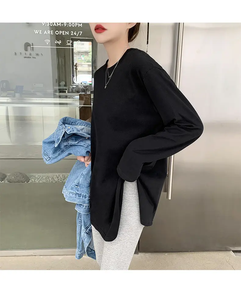 White Long Sleeve T-Shirt for Women Autumn Winter 2025 — feature 16