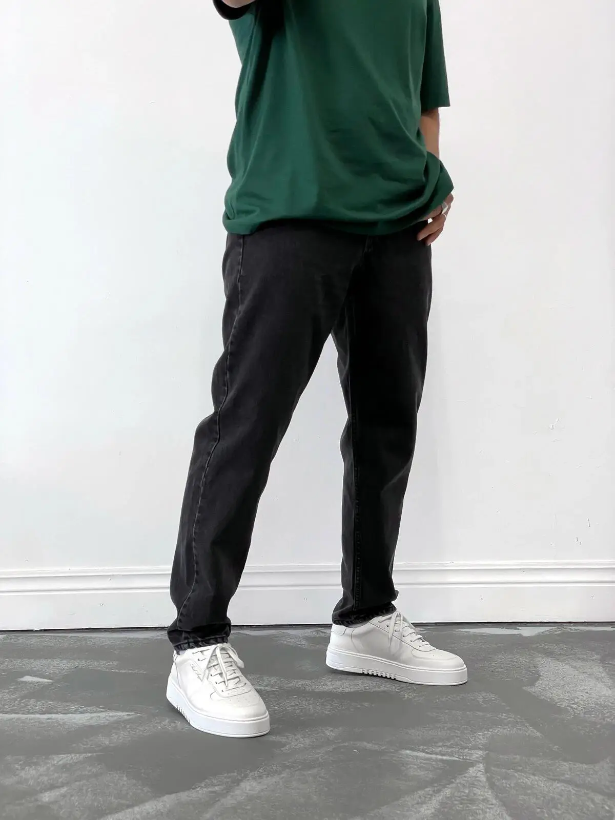 Men Grey Straight Fit Jeans Jindian Small