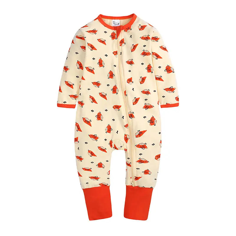 Baby One-Piece Hooded Necklet Set White Black Sheep Print