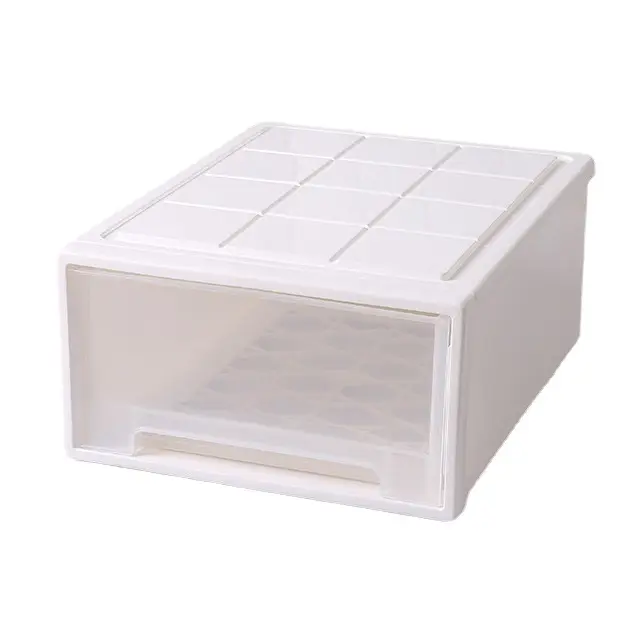 37L Transparent Stacked Wardrobe Drawer Storage Box - Image 10