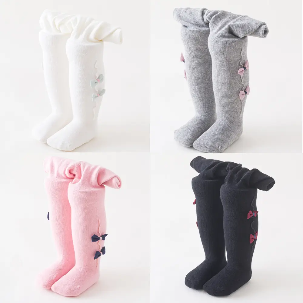 2025 Spring Baby Bow Leggings Combed Cotton Plus Size - Image 8