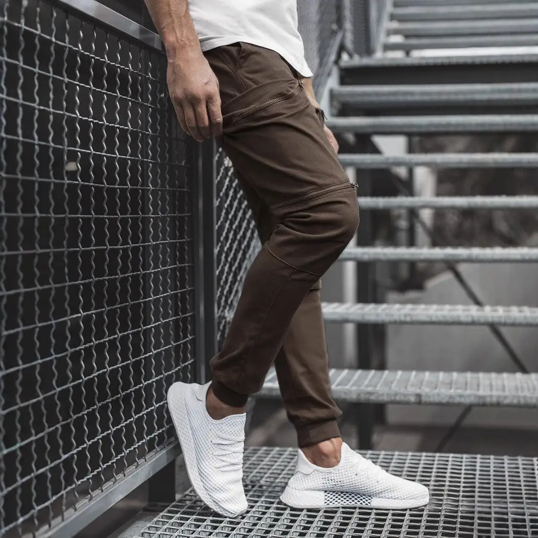 Men Brown Tether Pants 3 Pockets Casual Wear - Image 3
