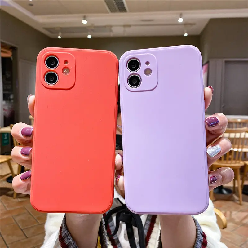 Blue Silicone iPhone Case with 3Pc Camera Cutout - Image 12