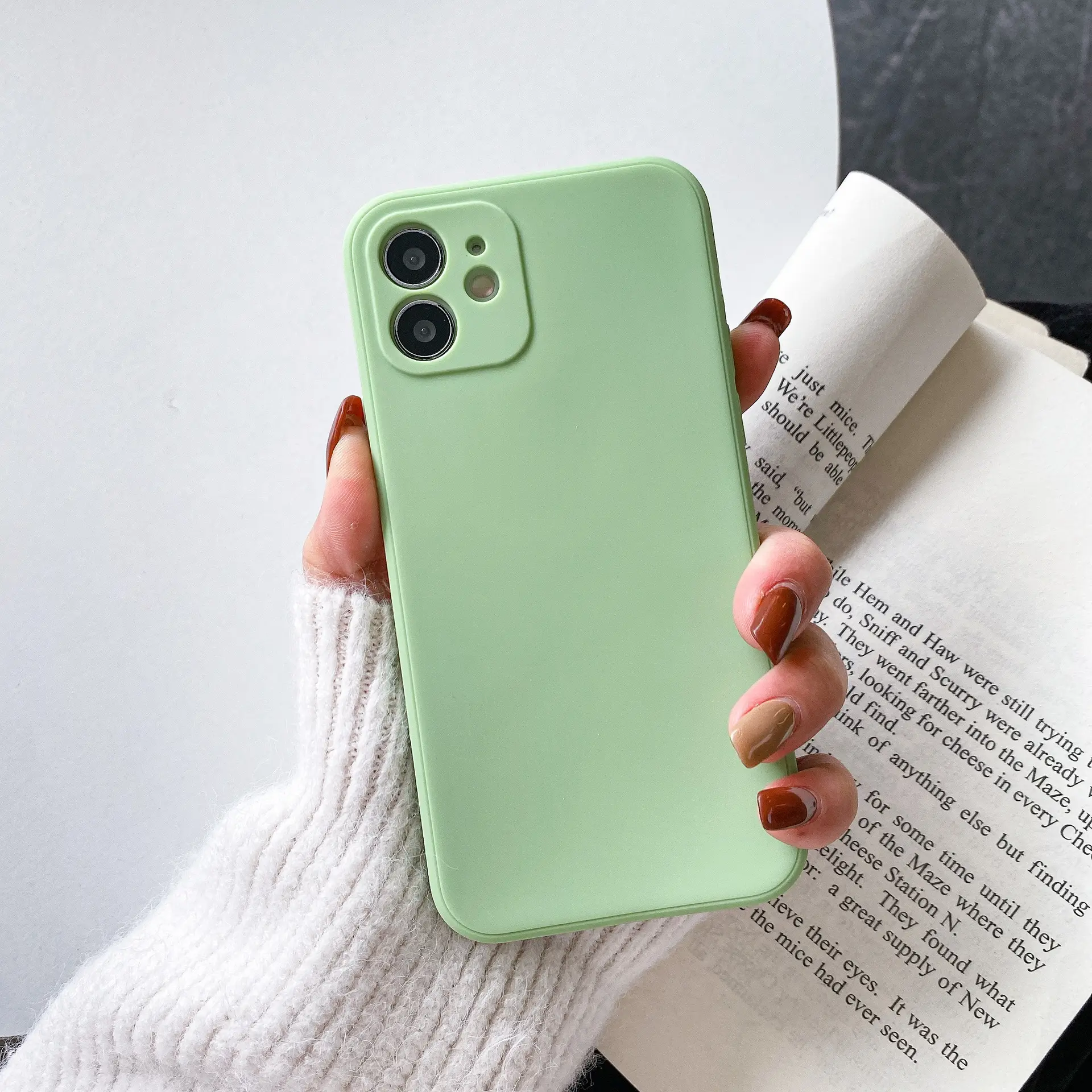 Blue Silicone iPhone Case with 3Pc Camera Cutout - Image 8