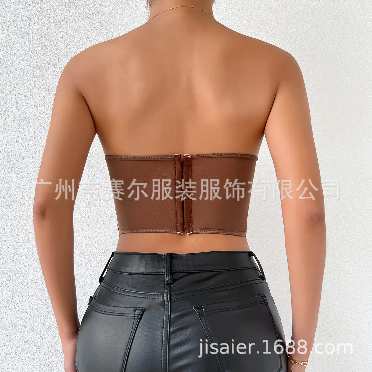 2023 Lace Mesh Rose Strapless Vest Spot 9434 — feature 17