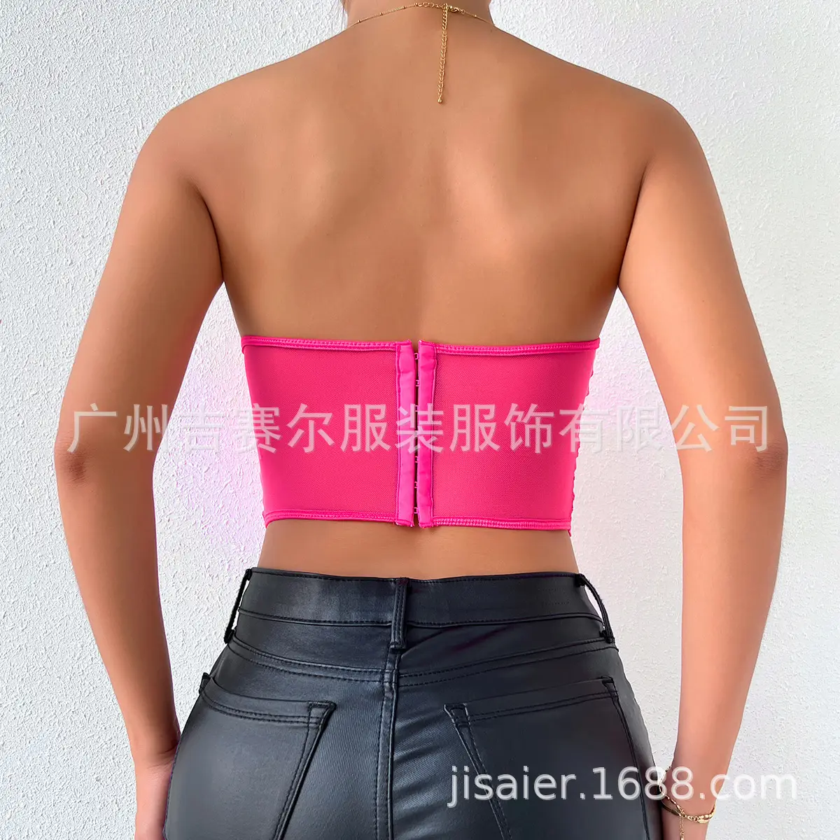 2023 Lace Mesh Rose Strapless Vest Spot 9434 — feature 22