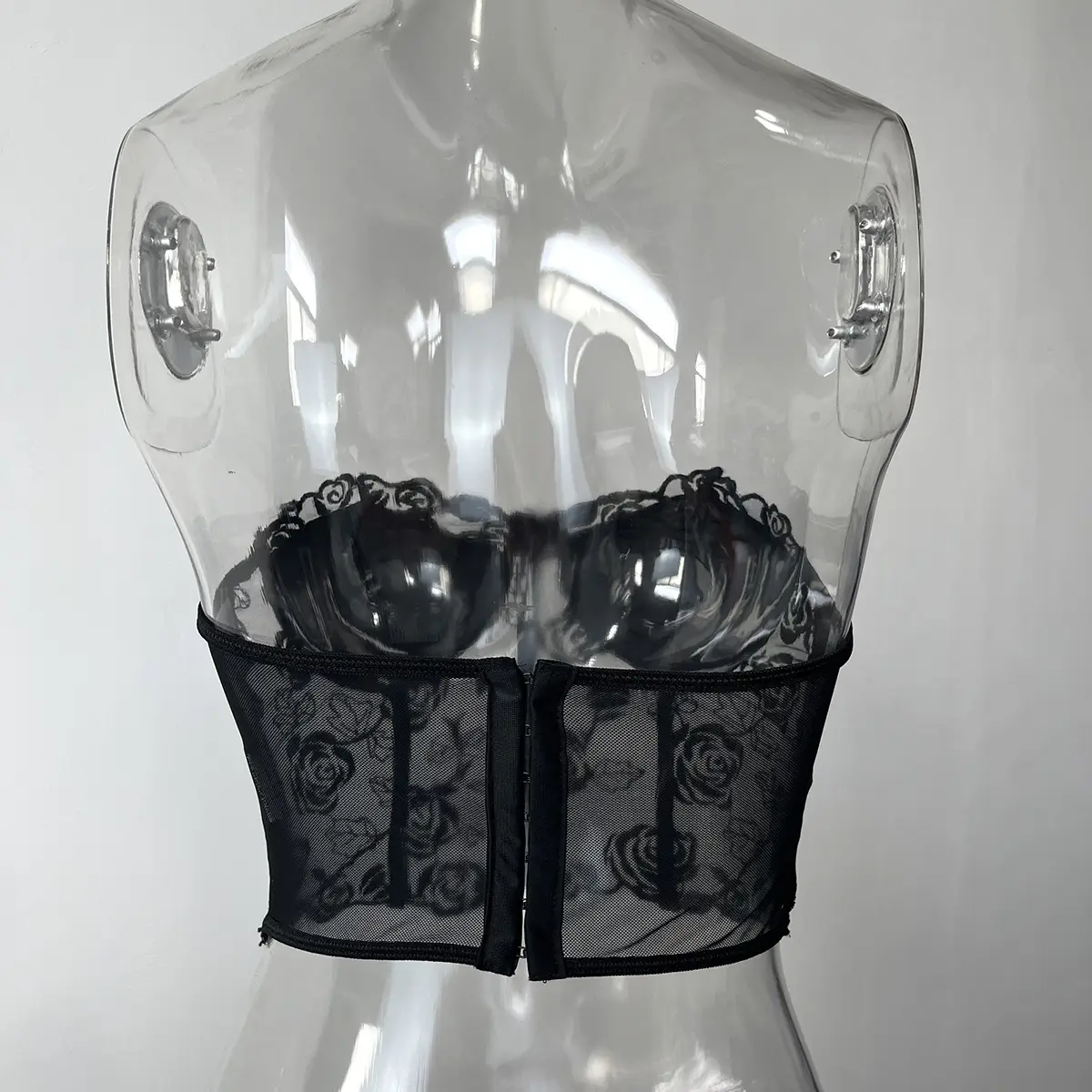 2023 Lace Mesh Rose Strapless Vest Spot 9434 — feature 50