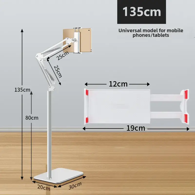 Telescopic Phone Bracket 175cm Adjustable Metal - Image 3