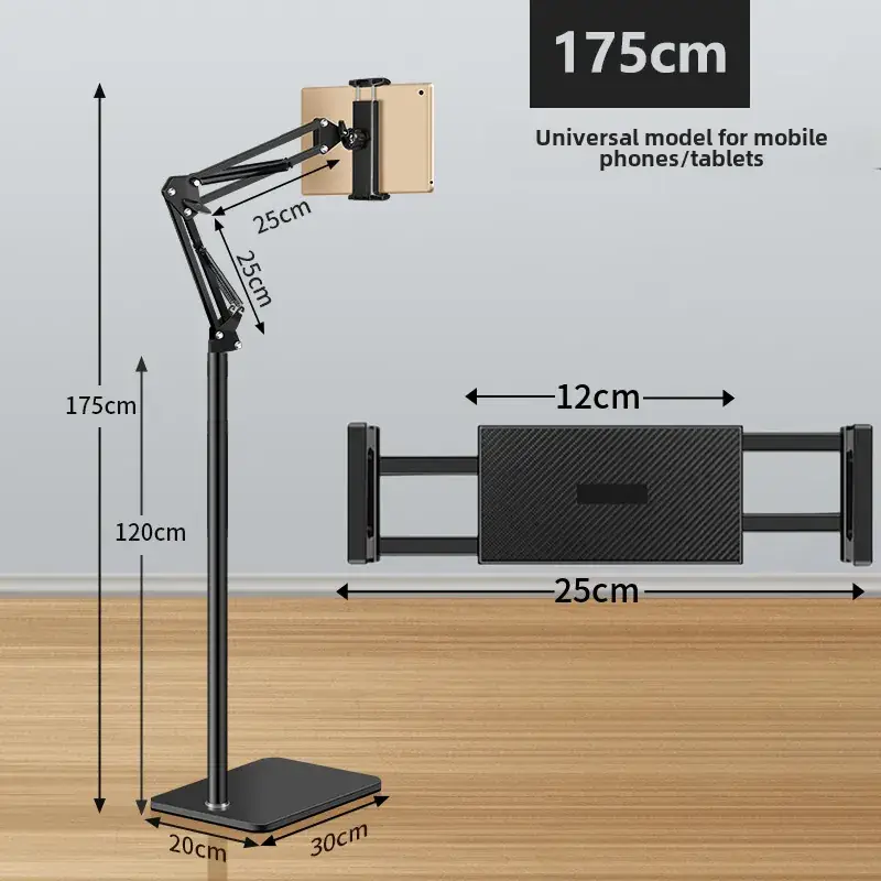 Telescopic Phone Bracket 175cm Adjustable Metal - Image 6