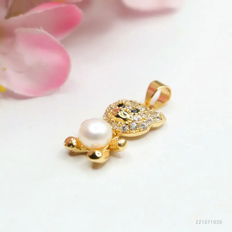 Guan Yu Freshwater Pearl Bear Pendant Necklace for Women — feature 13