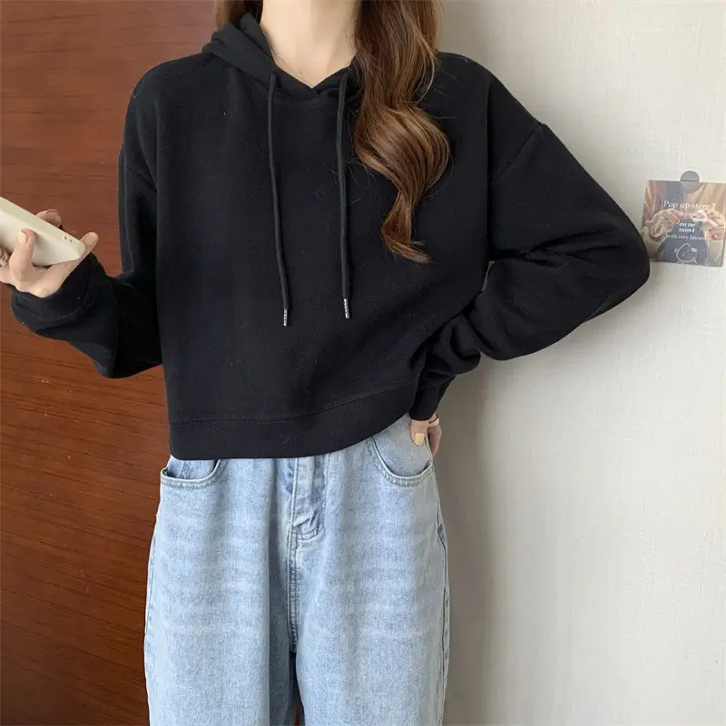 Women Grey Hoodie Sweatshirt Spring Autumn 2022 — feature 34