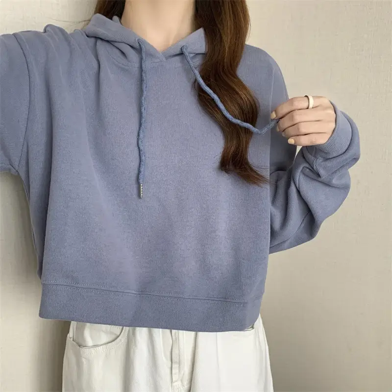 Women Grey Hoodie Sweatshirt Spring Autumn 2022 — feature 44