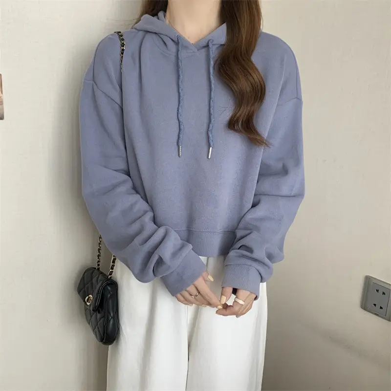 Women Grey Hoodie Sweatshirt Spring Autumn 2022 — feature 46
