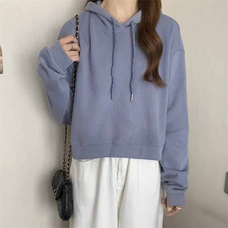 Women Grey Hoodie Sweatshirt Spring Autumn 2022 — feature 47