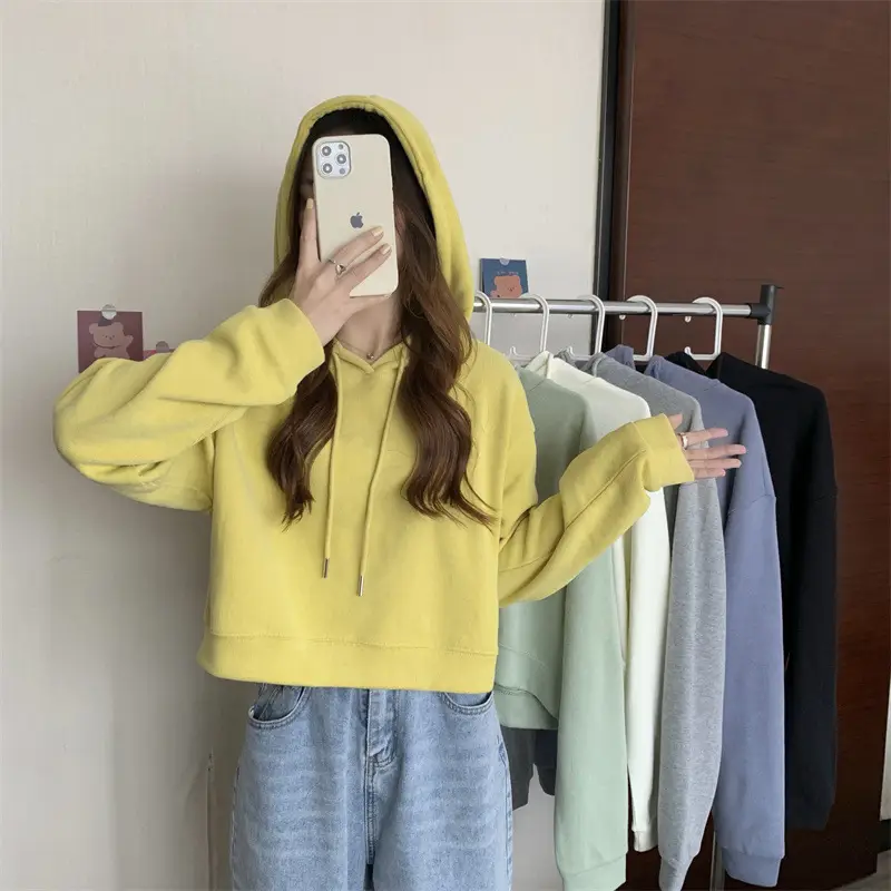 Women Grey Hoodie Sweatshirt Spring Autumn 2022 — feature 5