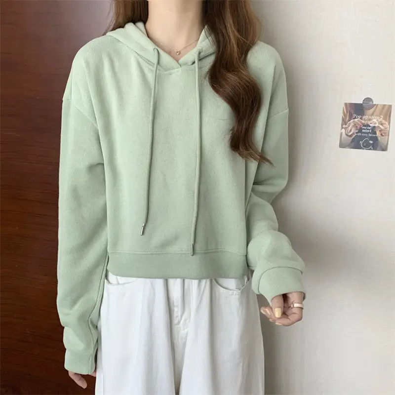 Women Grey Hoodie Sweatshirt Spring Autumn 2022 — feature 50