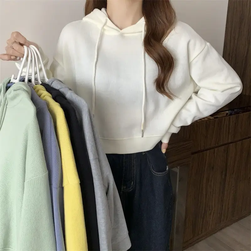 Women Grey Hoodie Sweatshirt Spring Autumn 2022 — feature 7