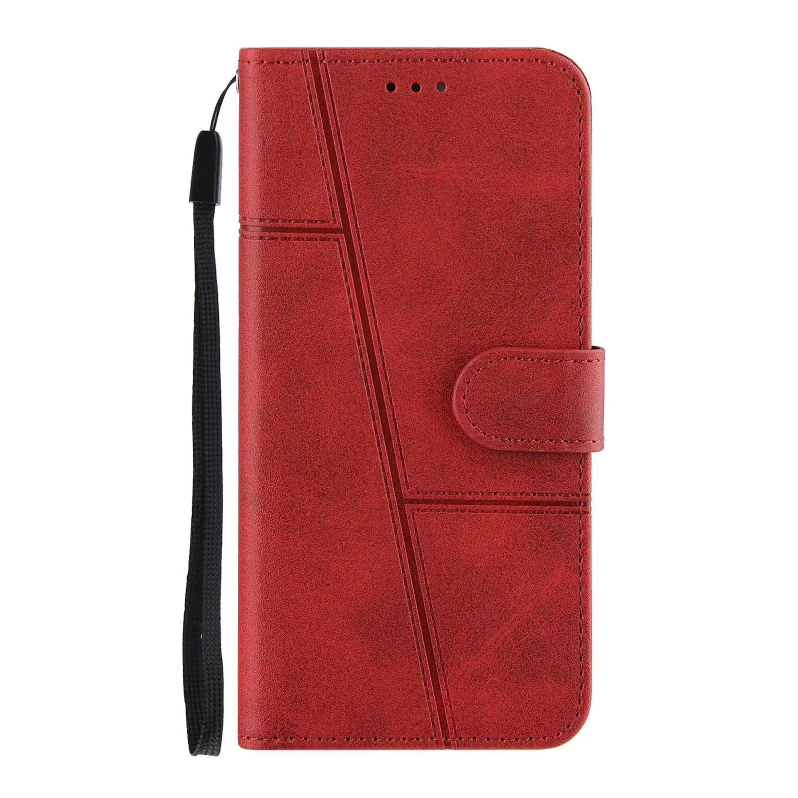 Pink Leather Phone Case with Wrist Strap - Image 2
