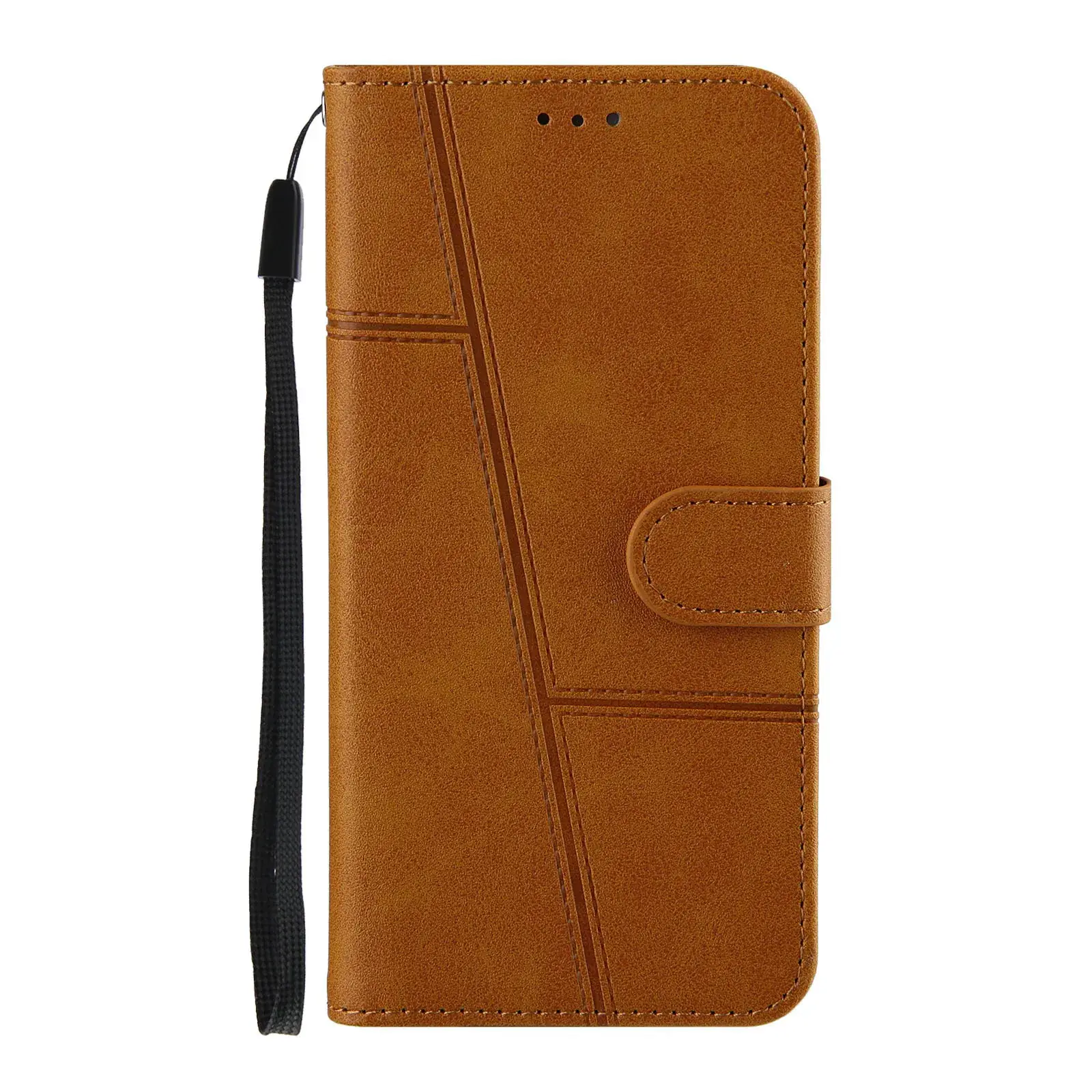 Pink Leather Phone Case with Wrist Strap - Image 4