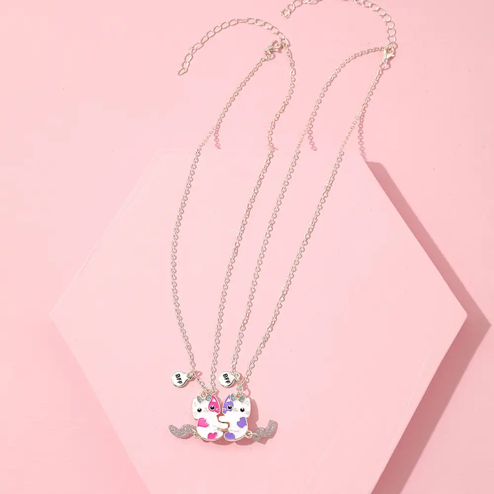 Cute Cat Magnetic Necklace for Girls Students - Image 4