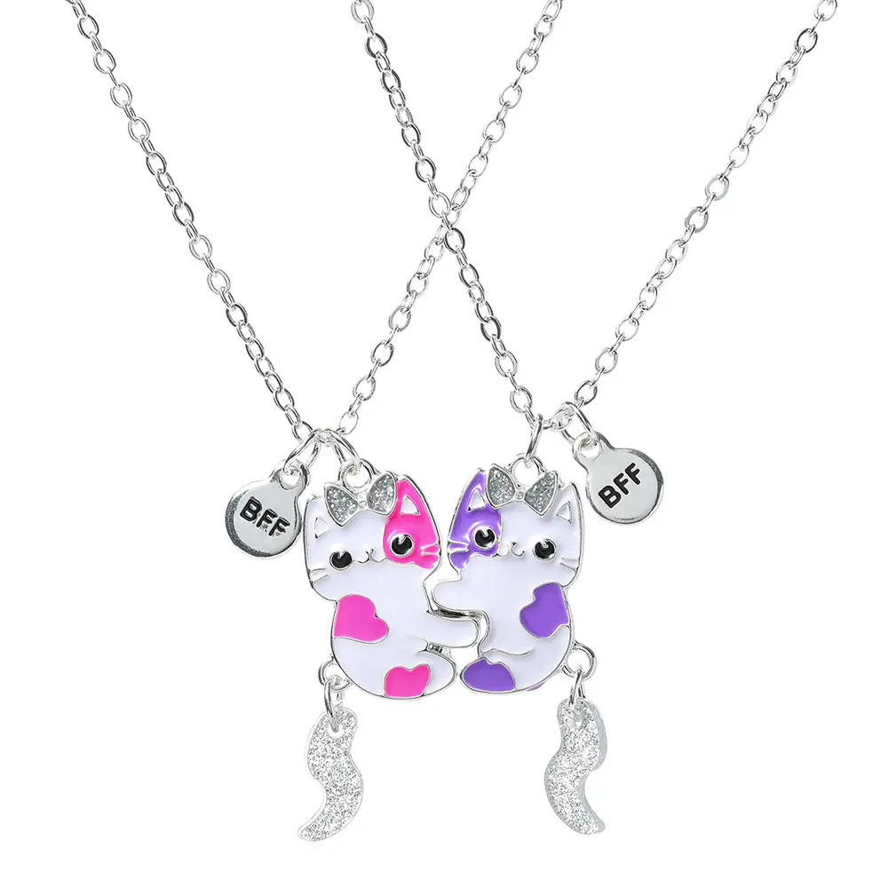 Cute Cat Magnetic Necklace for Girls Students - Image 6