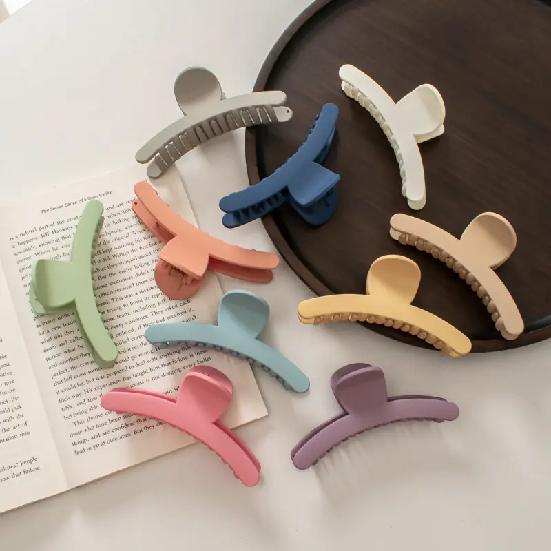 Cream Frosted Korean Hair Clip for Women - Image 12