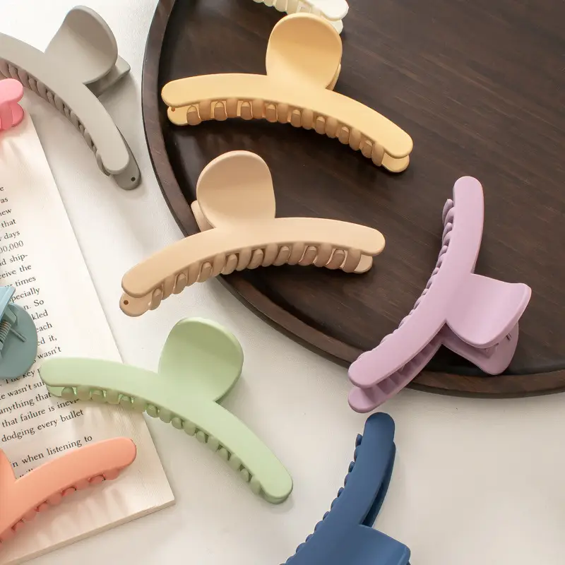 Cream Frosted Korean Hair Clip for Women - Image 14