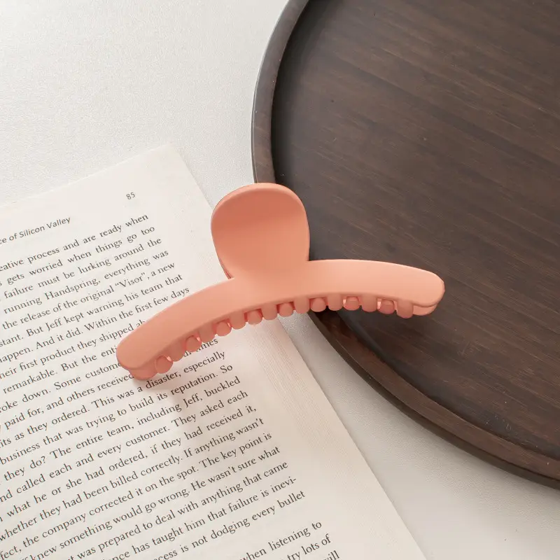 Cream Frosted Korean Hair Clip for Women - Image 10