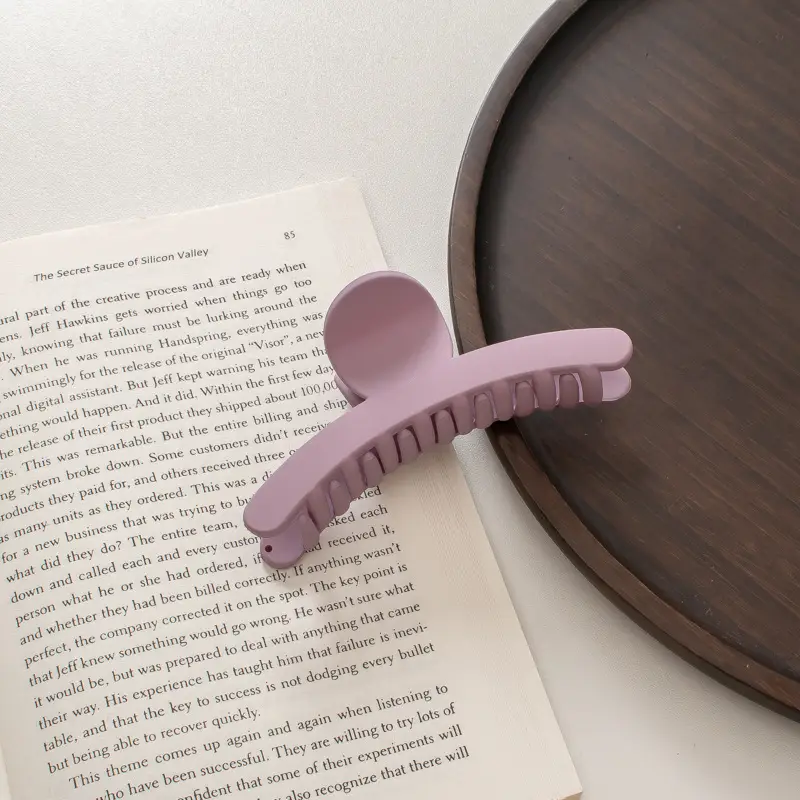 Cream Frosted Korean Hair Clip for Women - Image 3