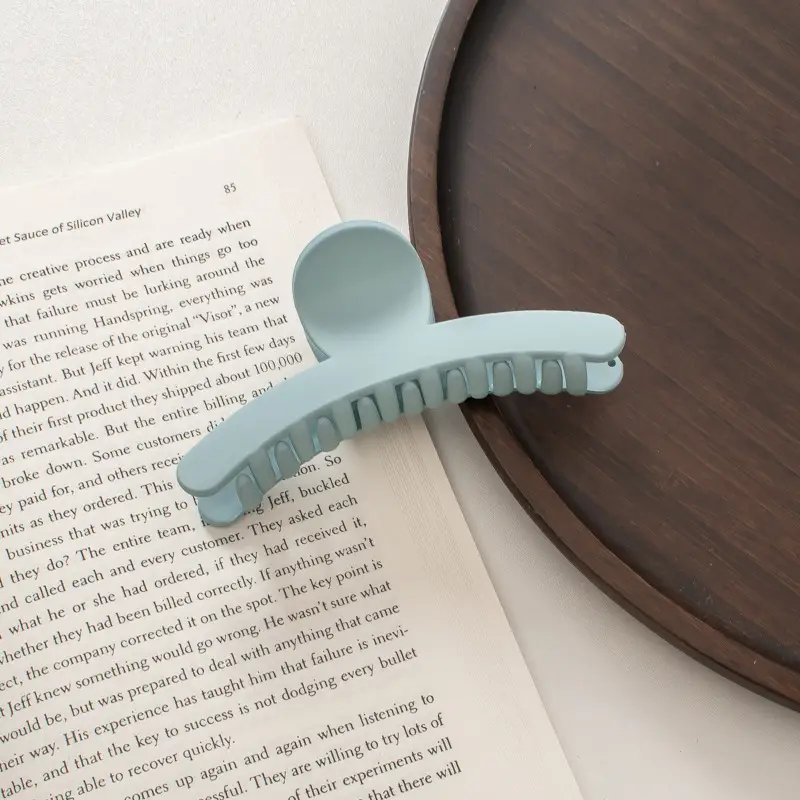 Cream Frosted Korean Hair Clip for Women - Image 6