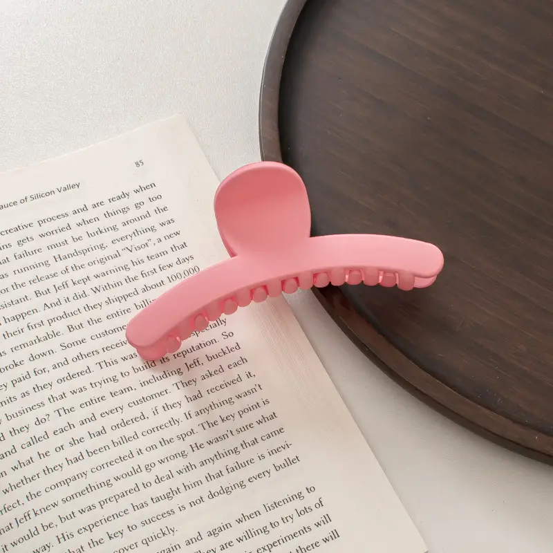 Cream Frosted Korean Hair Clip for Women - Image 7