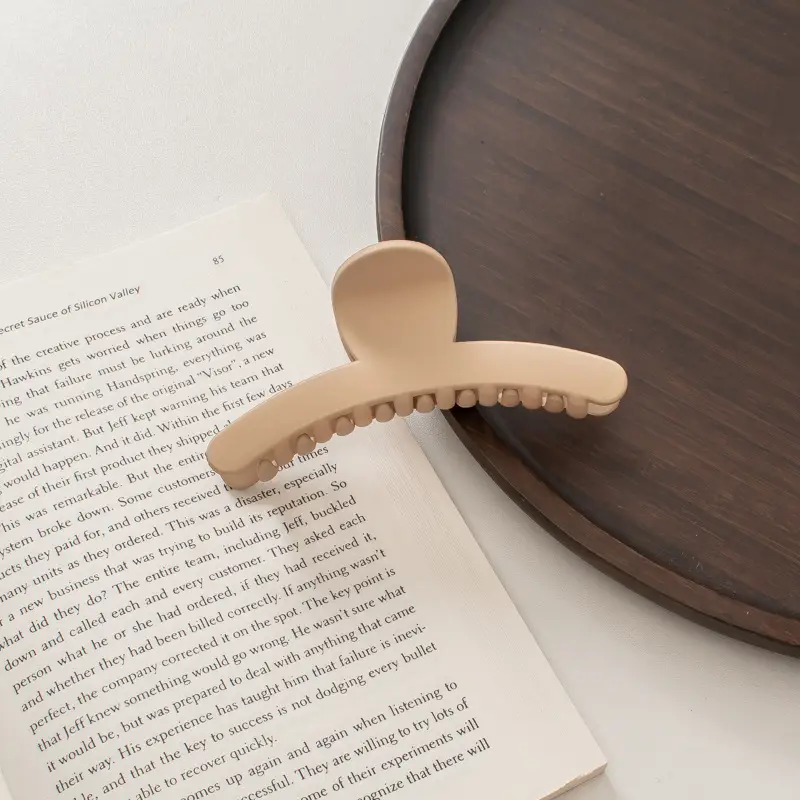 Cream Frosted Korean Hair Clip for Women - Image 8