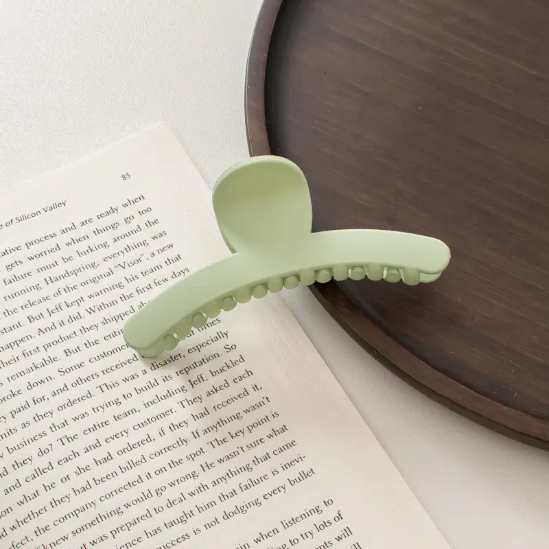 Cream Frosted Korean Hair Clip for Women - Image 9