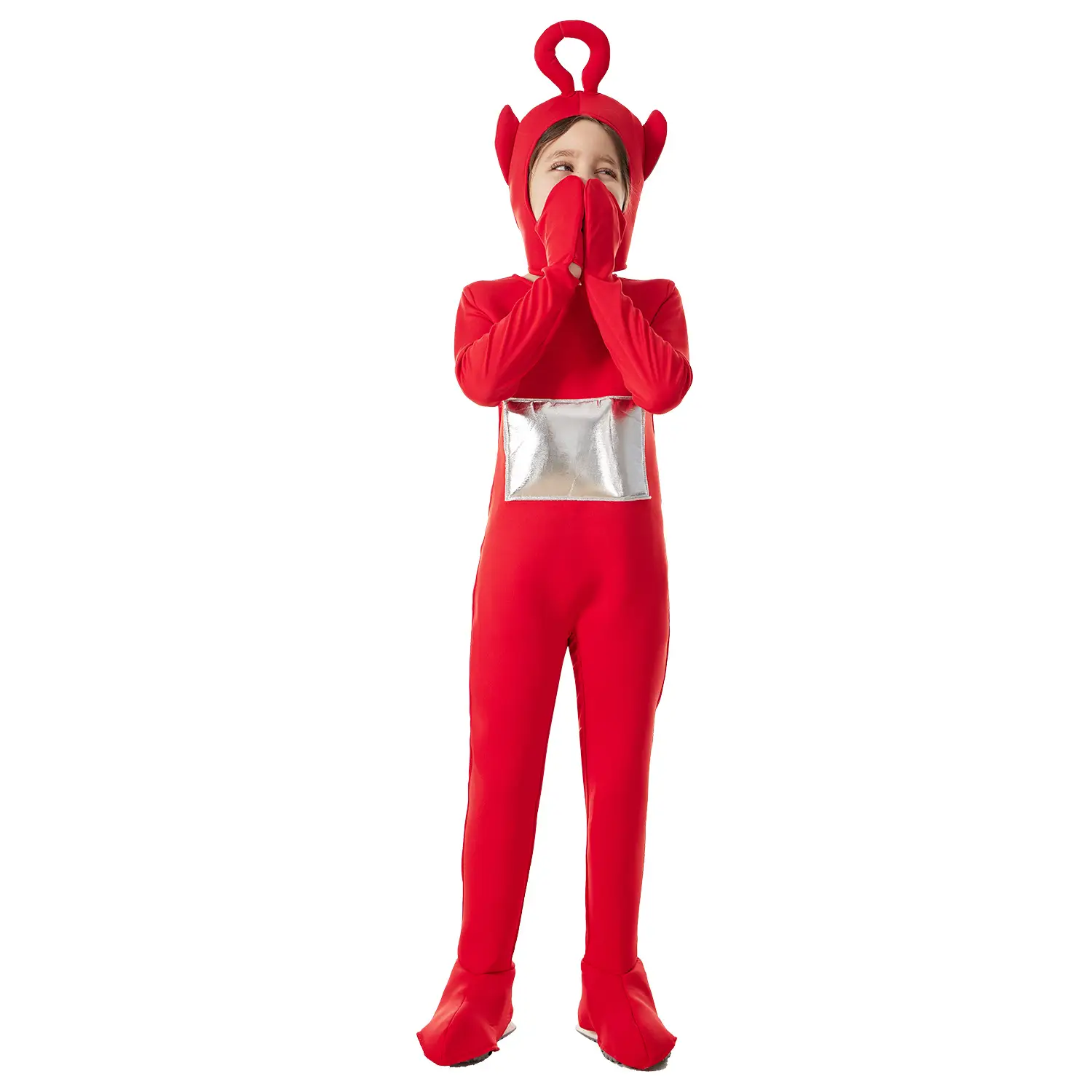 Red Cartoon Kids Costume Party Outfit - Image 4