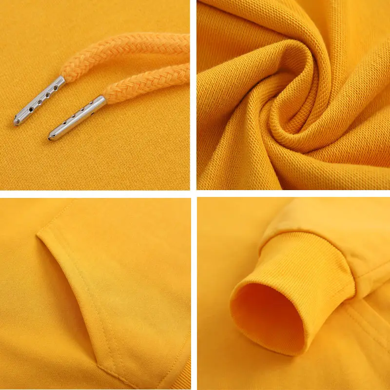 Blue Cotton Hooded Sweatshirt with Hood - Image 14