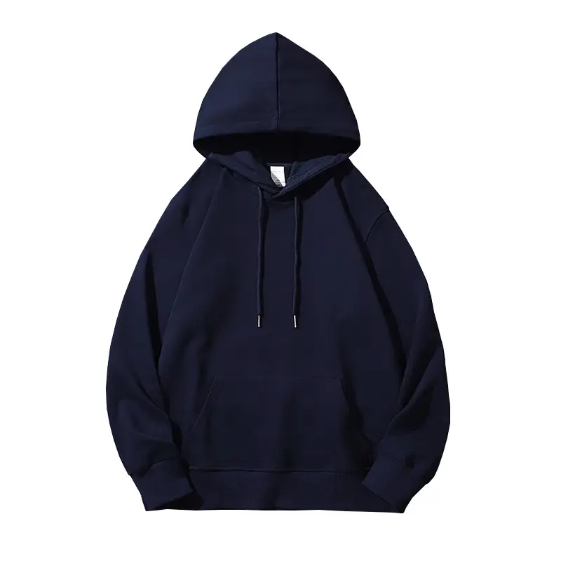 Blue Cotton Hooded Sweatshirt with Hood - Image 17