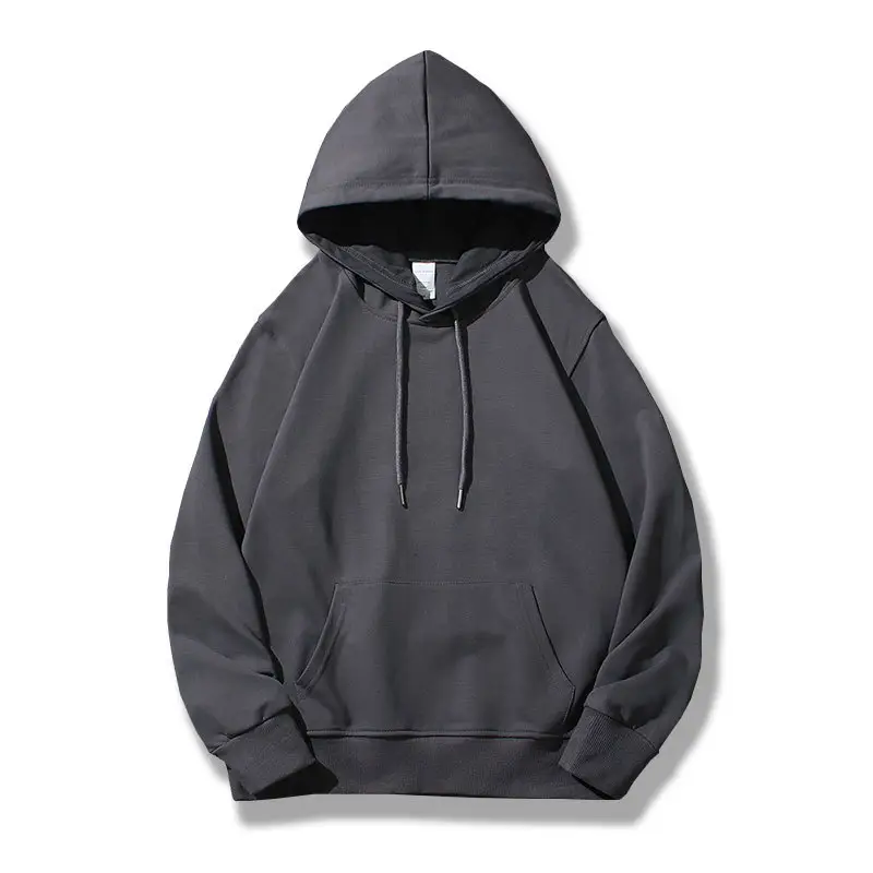 Blue Cotton Hooded Sweatshirt with Hood - Image 10