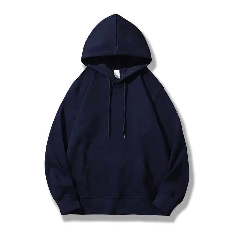 Blue Cotton Hooded Sweatshirt with Hood - Image 12