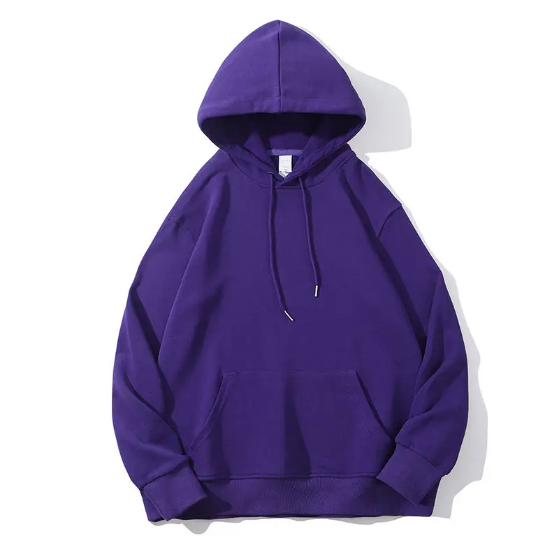 Blue Cotton Hooded Sweatshirt with Hood - Image 4
