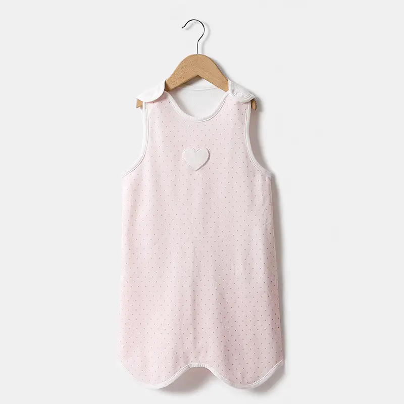 Pink Pure Cotton Infant Vests for Girls
