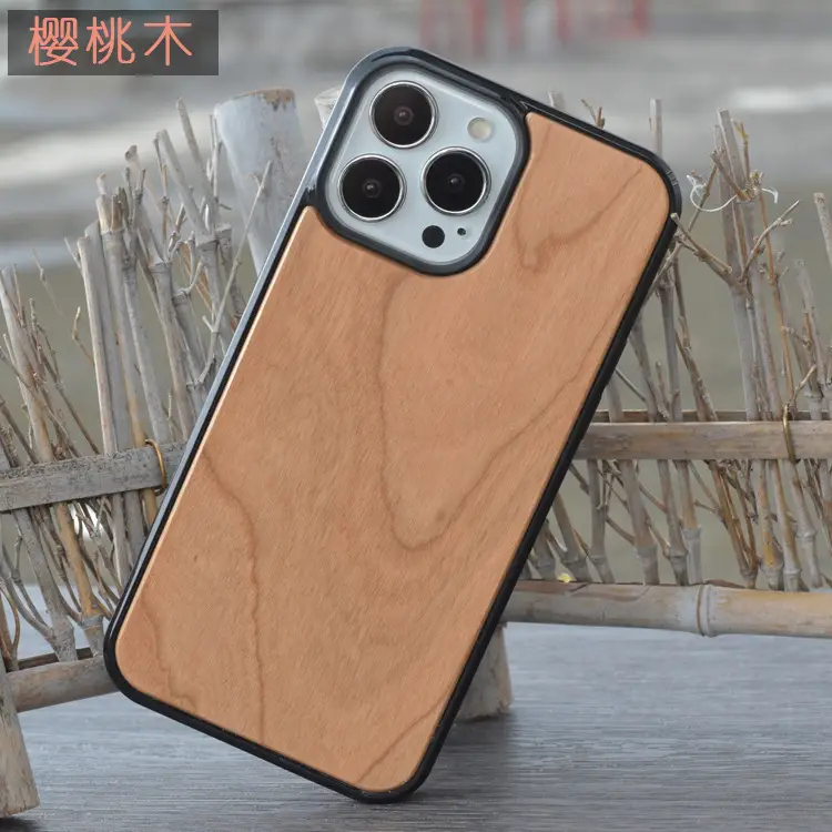 Apple iPhone 13/14 Wooden Bamboo Mobile Case - Image 3