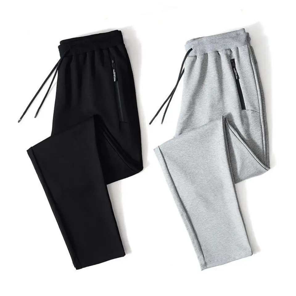 Men Grey Straight Cut Sportswear Pants Large — feature 8