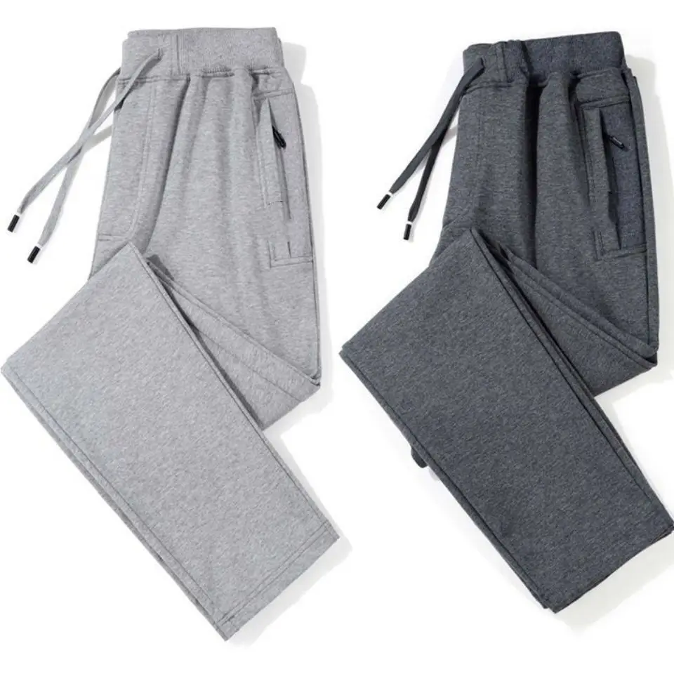 Men Grey Straight Cut Sportswear Pants Large — feature 9